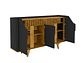APARADOR BUFFET TAMISA NEGRO NATURAL - Miniatura 3