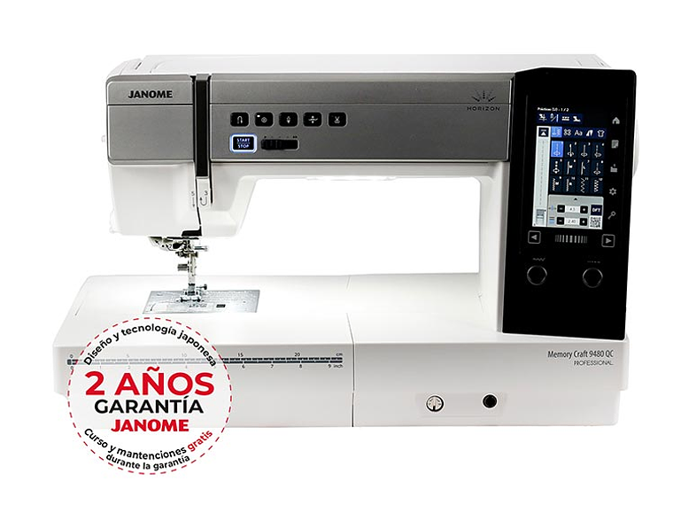MÁQUINA DE COSER JANOME PROFESIONAL MEMORY CRAFT 9480QCP 5