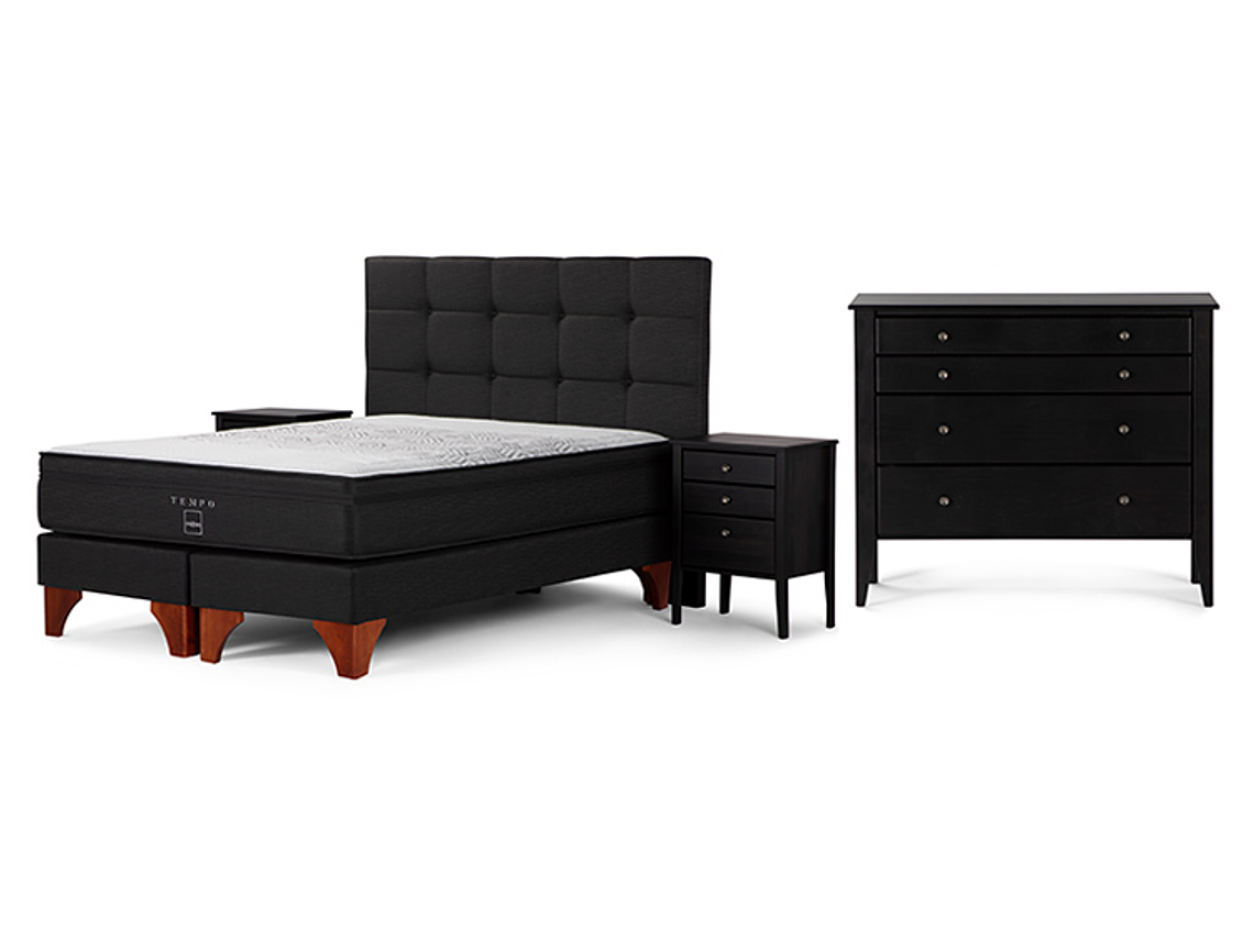 BOX SPRING ROSEN TEMPO BD 2 PL + SET ISSEY BAKER GRAF 1