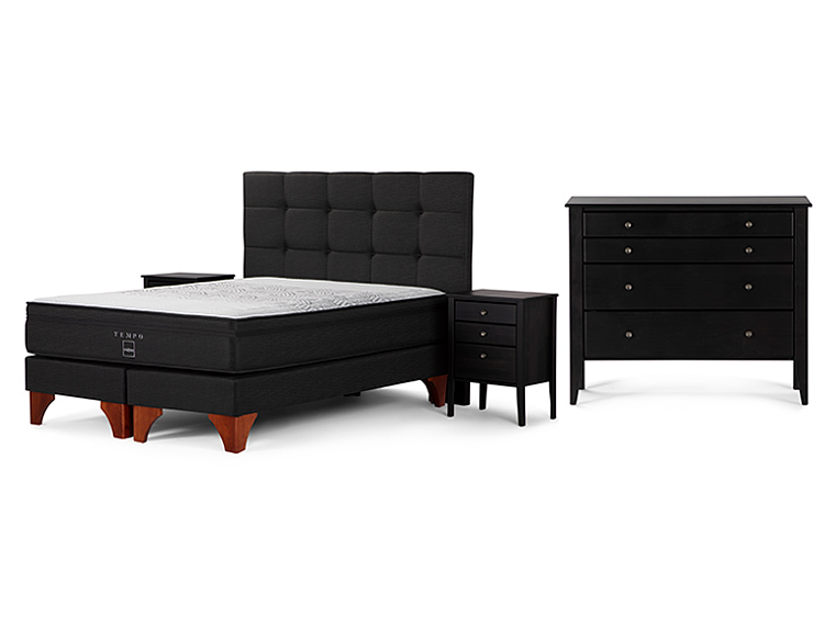 BOX SPRING ROSEN TEMPO BD 2 PL + SET ISSEY BAKER GRAF 1