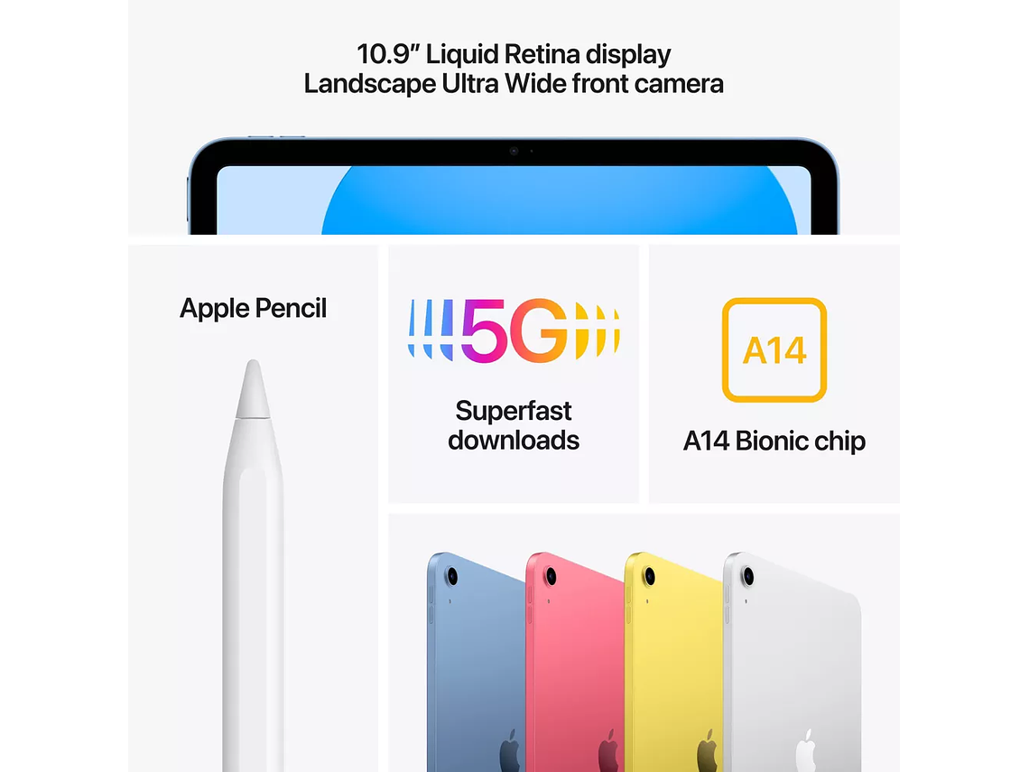 TABLET APPLE - IPAD DE 10,9' (10A GEN) (2022) CON WI-FI - 64 GB - PLATA 4