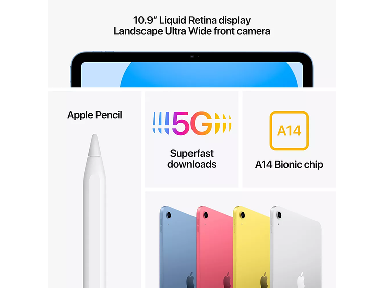 TABLET APPLE - IPAD DE 10,9' (10A GEN) (2022) CON WI-FI - 64 GB - PLATA 4