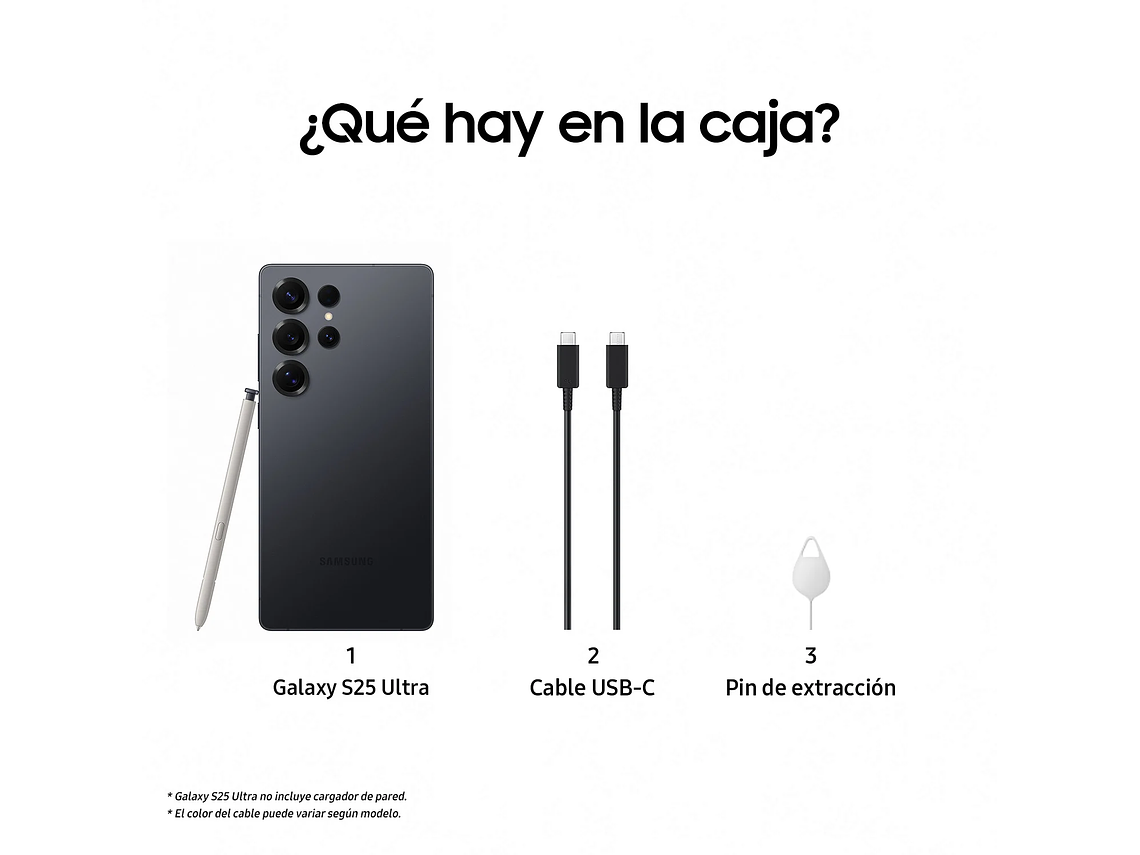 SAMSUNG GALAXY S25 ULTRA 512G NEGRO INTENSO TITANIO 4