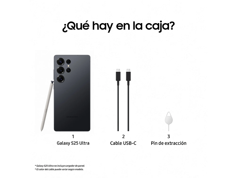 SAMSUNG GALAXY S25 ULTRA 512G NEGRO INTENSO TITANIO 4