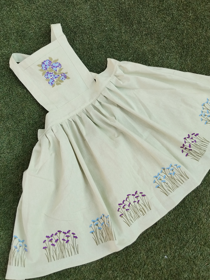 Delantal Pinafore Hortensias 4