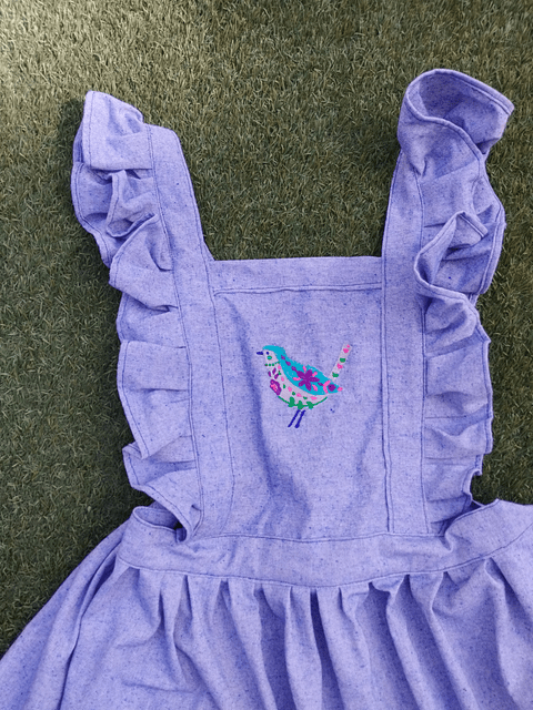 Delantal Pinafore Pajaritos