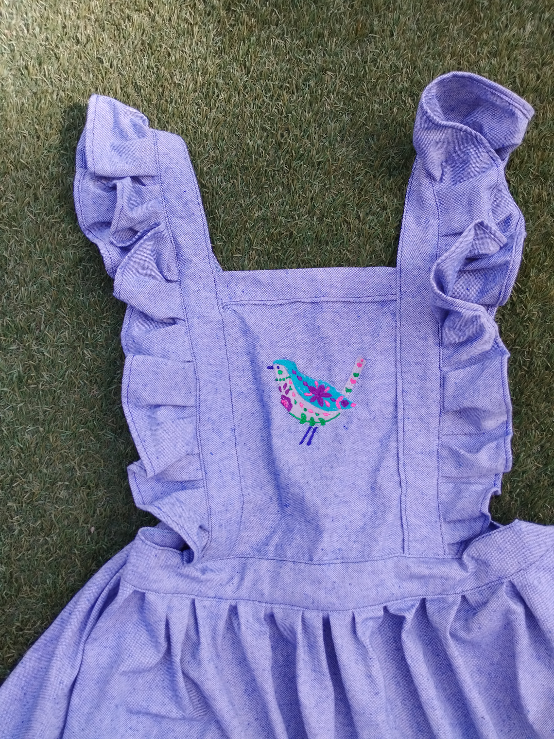 Delantal Pinafore Pajaritos 1