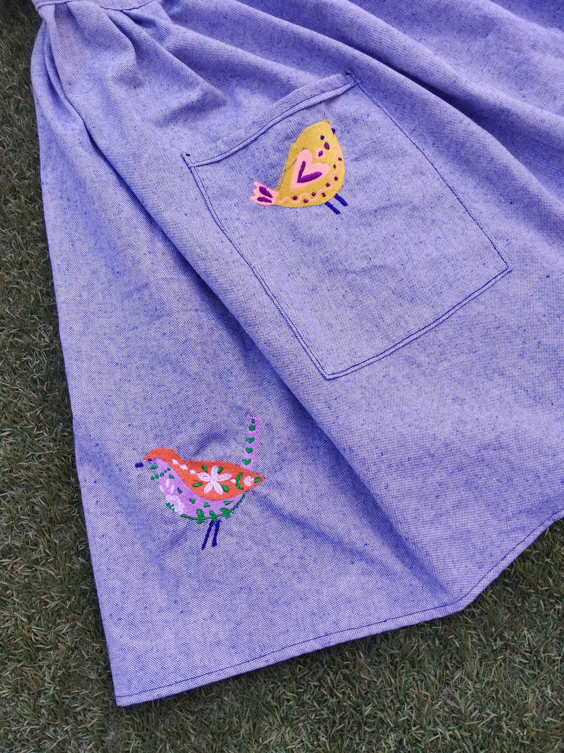 Delantal Pinafore Pajaritos 3