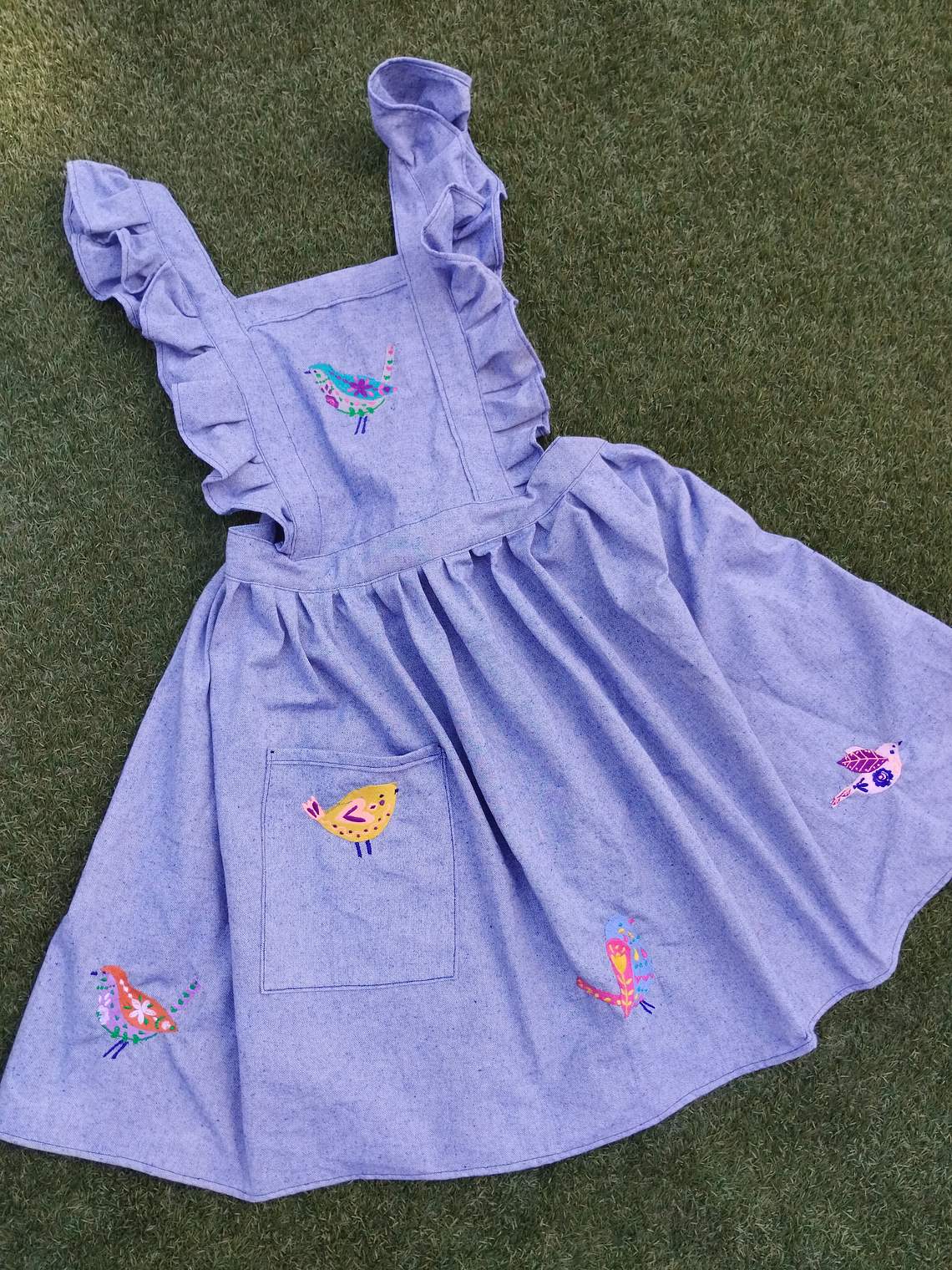 Delantal Pinafore Pajaritos 4