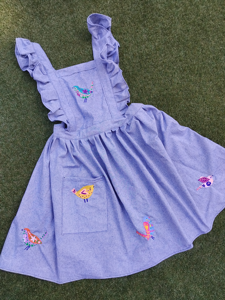 Delantal Pinafore Pajaritos 4