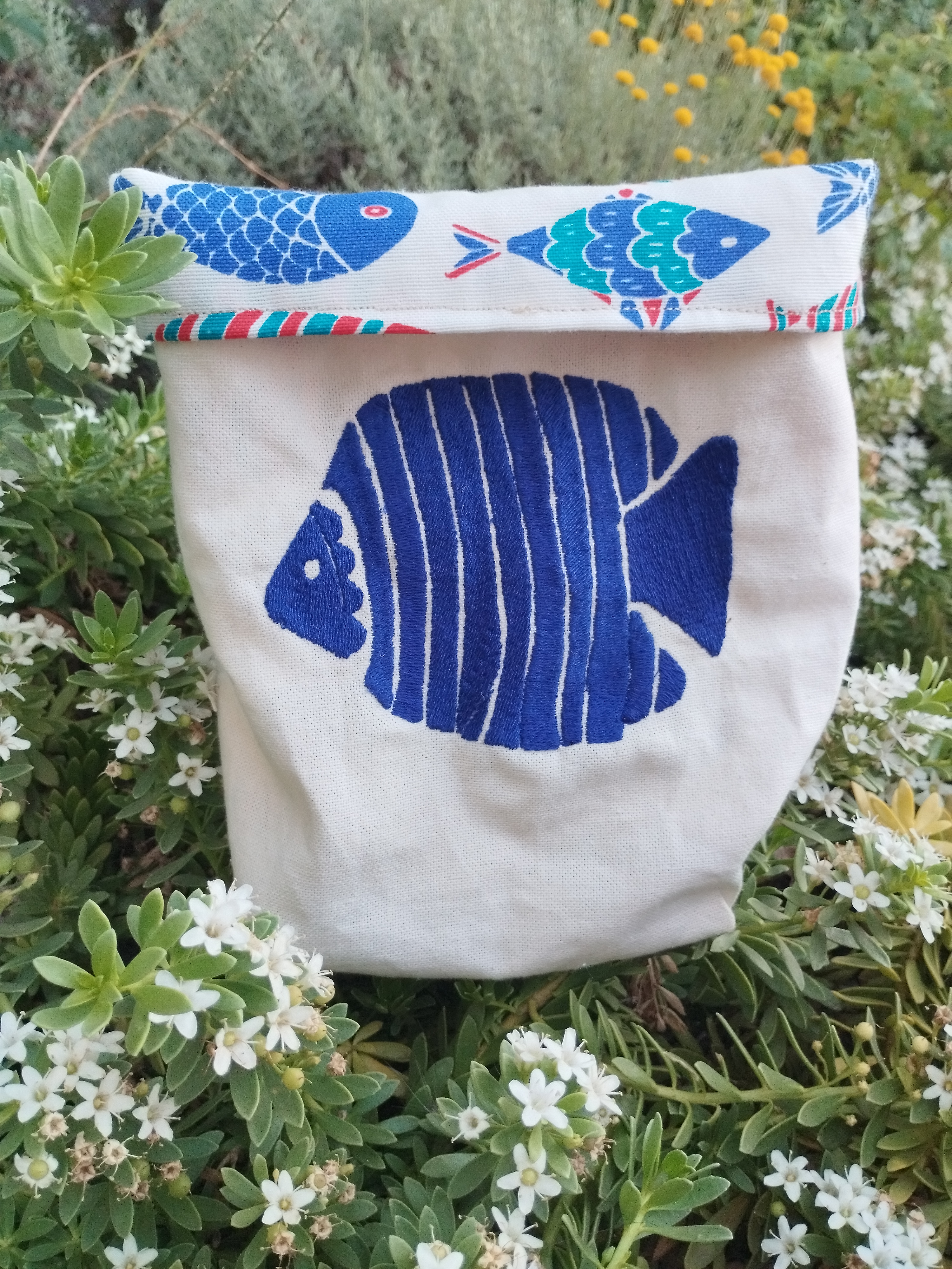 Canasto Textil Peces