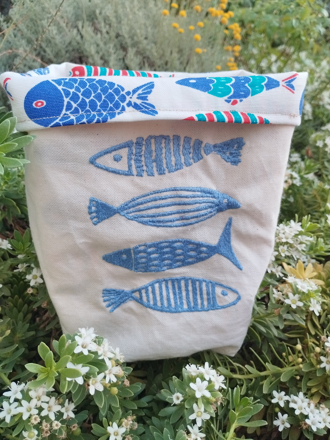 Canasto Textil Peces 2