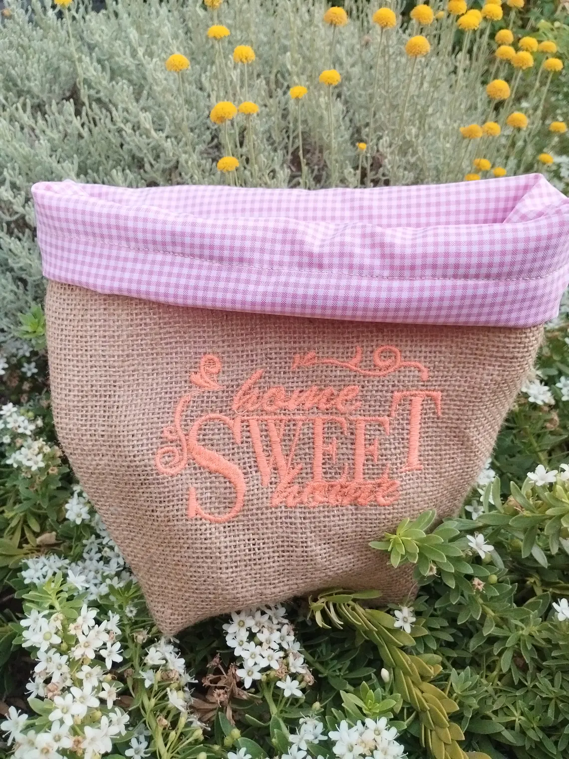 Canasto Textil Flores 2