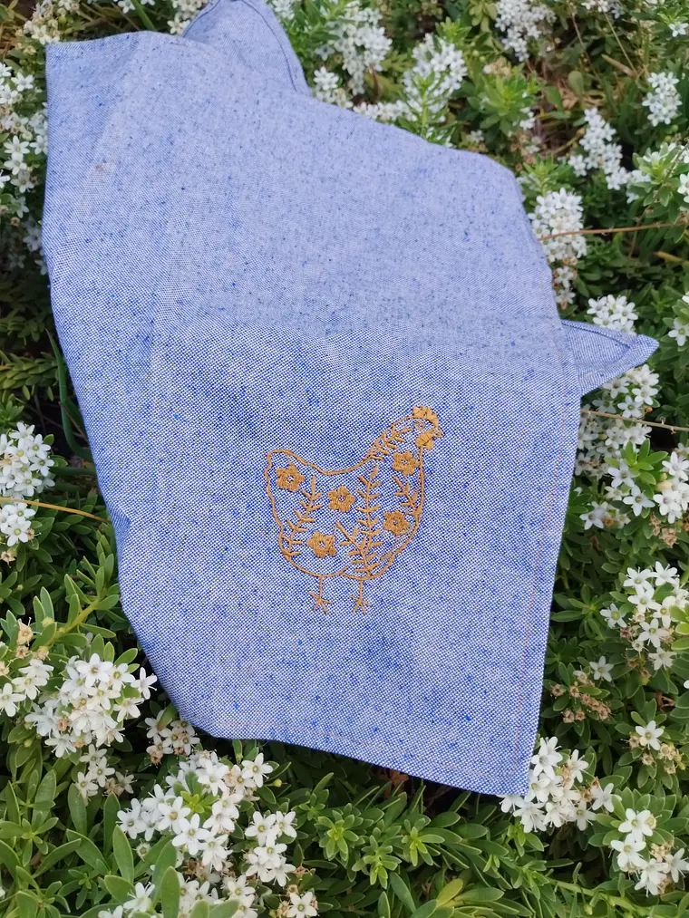 Juego de paños de cocina Gallinas 1