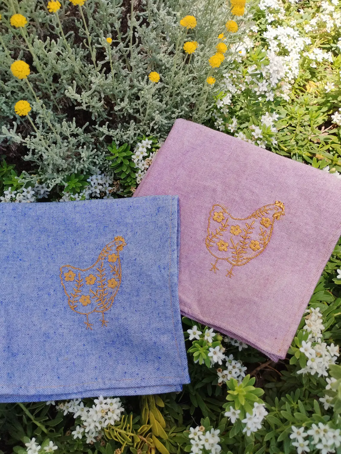 Juego de paños de cocina Gallinas 2