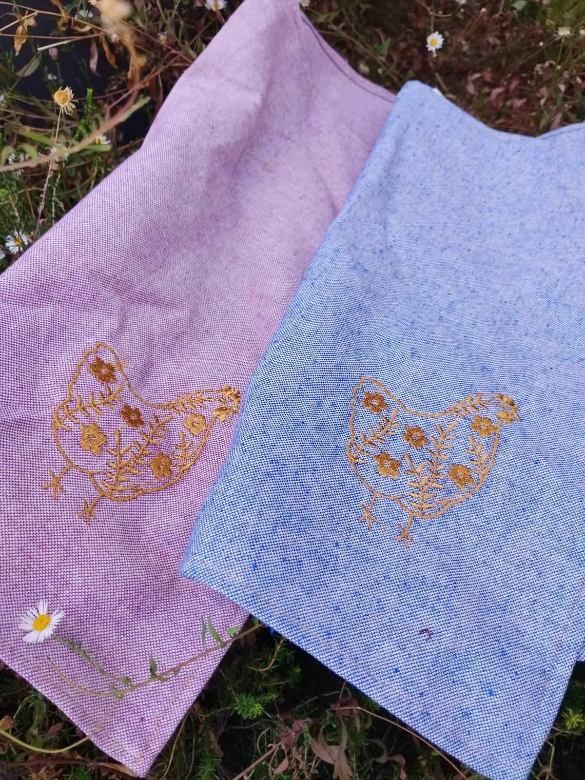 Juego de paños de cocina Gallinas 3