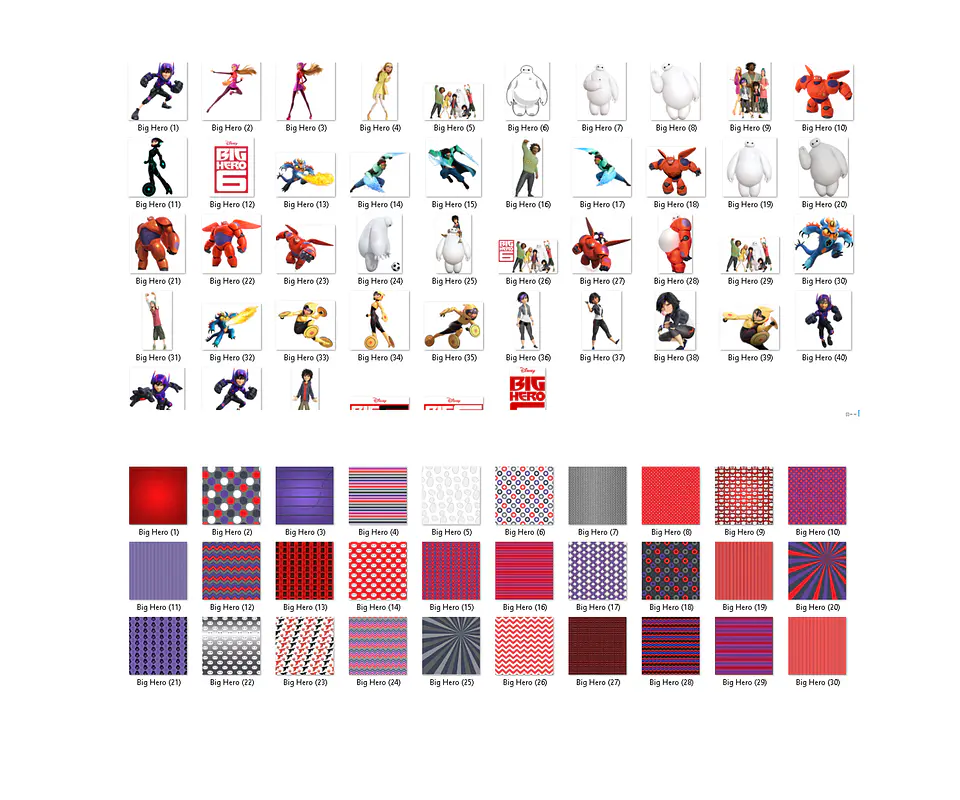 Kit digital big hero png clipart, papel digital 2