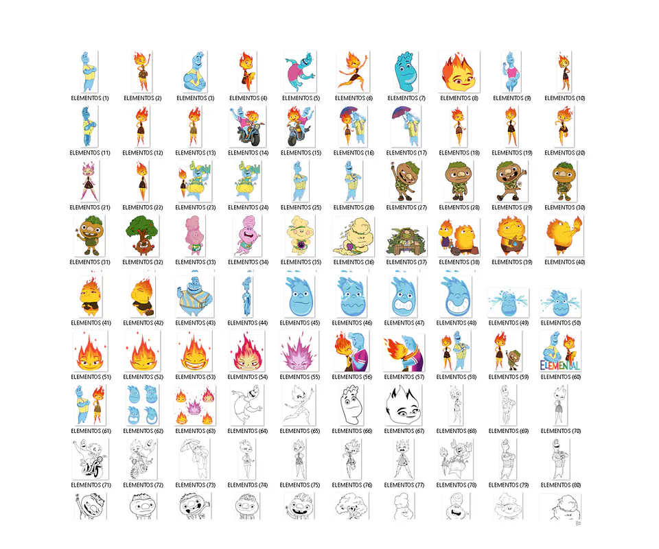 Kit digital elementos png clipart, papel digital 2