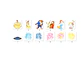 Kit digital a bela e a fera aquarela png clipart digital - Thumbnail 2
