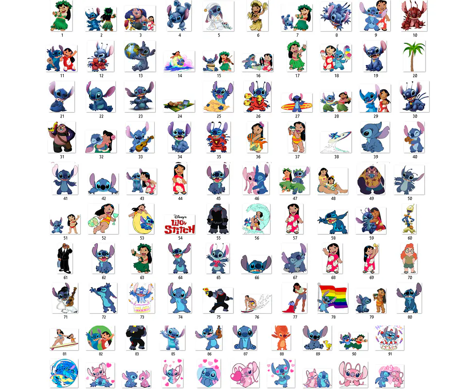 Kit digital stitch png clipart, papel digital 2