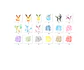 Kit digital eeveelution pokémon aquarela png clipart digital - thumbnail 2