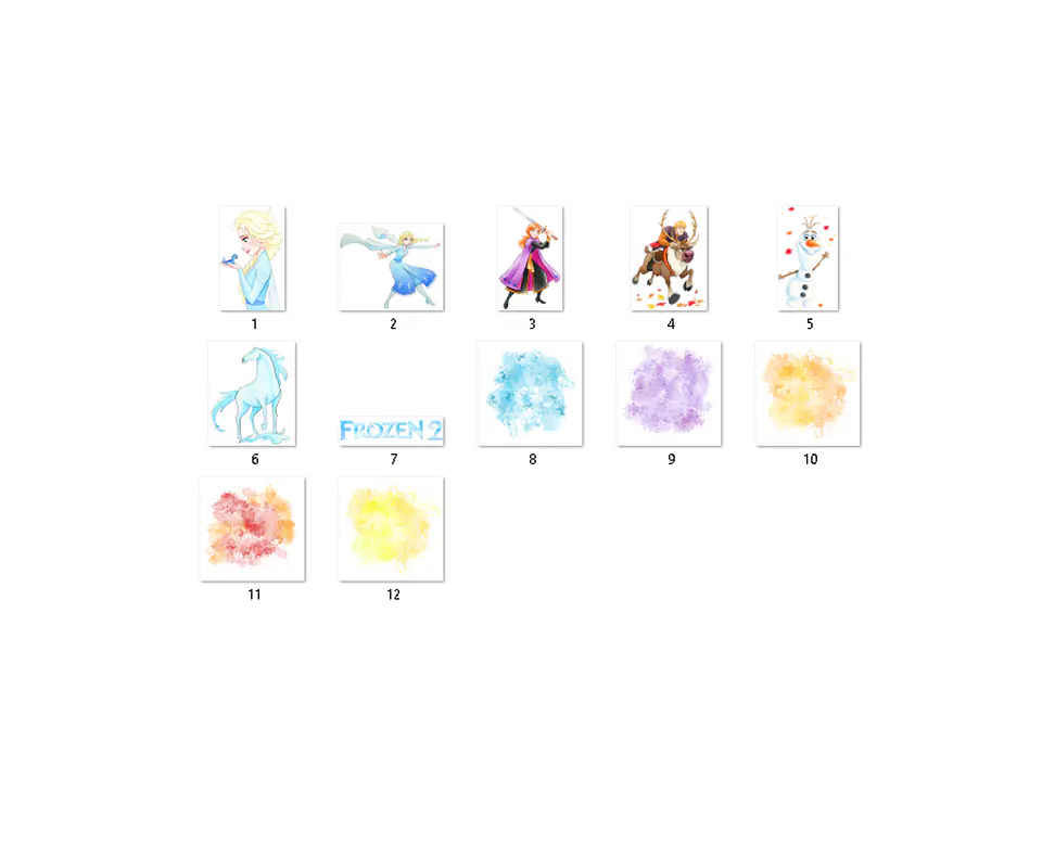 Kit digital frozen 2 aquarela png clipart digital 2