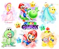 Kit digital mario galaxy aquarela png clipart digital - Thumbnail 1