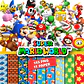 Kit digital super mario png clipart, papel digital - thumbnail 1