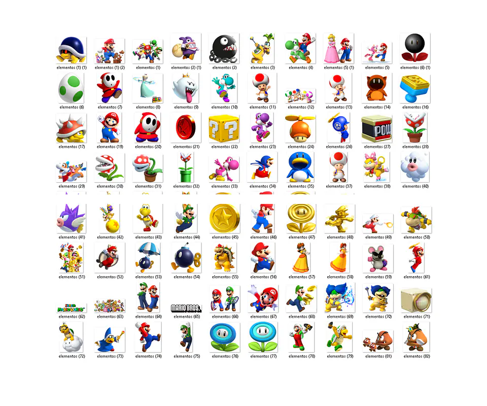 Kit digital super mario png clipart, papel digital 2