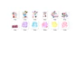 Kit digital minnie e margarida aquarela png clipart digital - Thumbnail 2