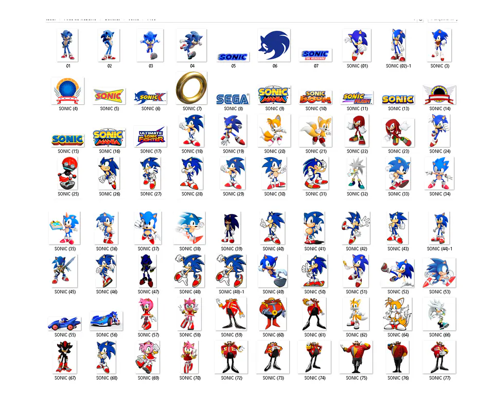 Kit digital sonic png clipart, papel digital 2