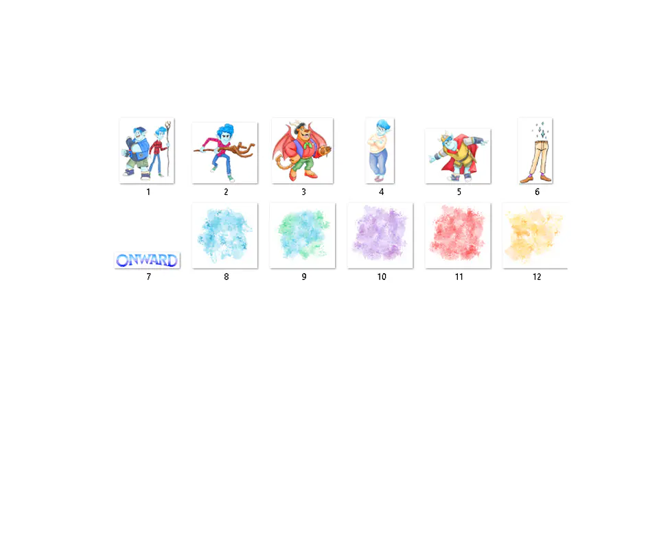 Kit digital dois irmãos aquarela png clipart digital - COPIE 2