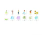 Kit digital princesa e o sapo aquarela png clipart digital - thumbnail 2