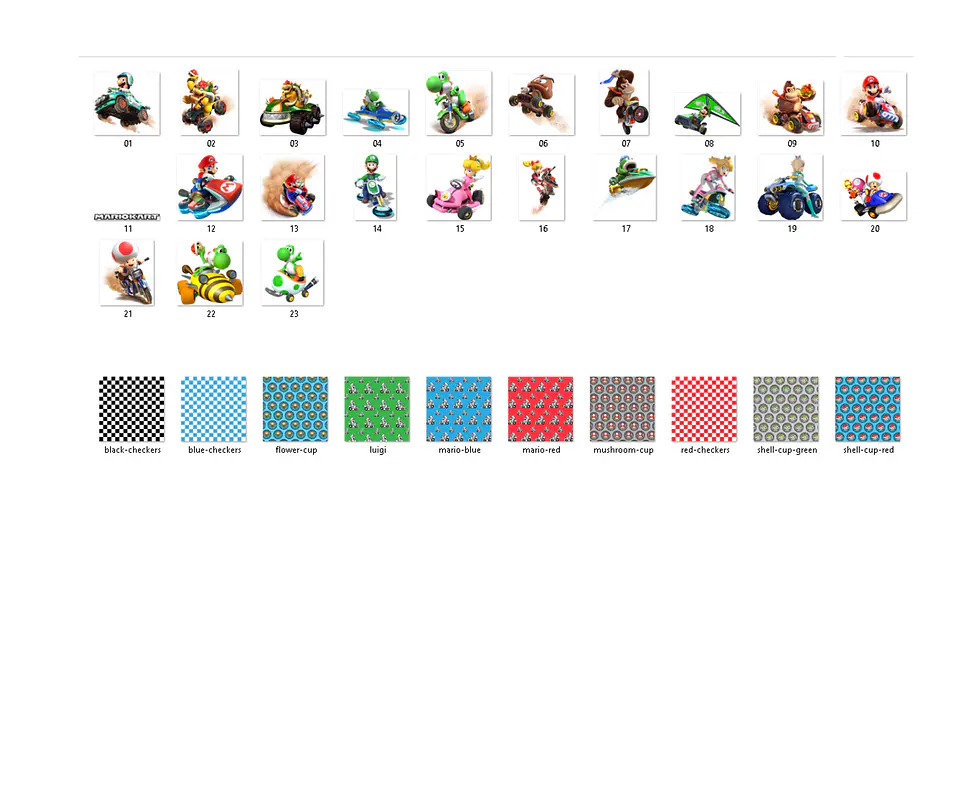 Kit digital mario kart png clipart, papel digital 2
