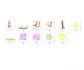 Kit digital rapunzel aquarela png clipart digital - Thumbnail 2