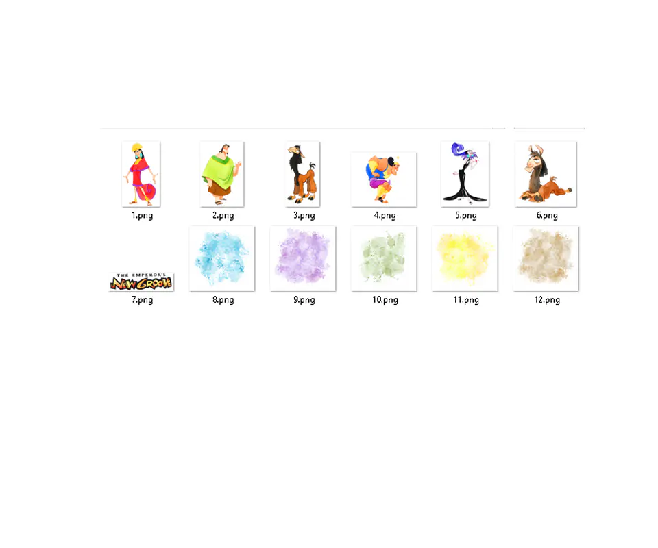 Kit digital nova onda imperador aquarela png clipart digital 2