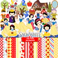 Kit digital branca de neve png clipart, papel digital - thumbnail 1