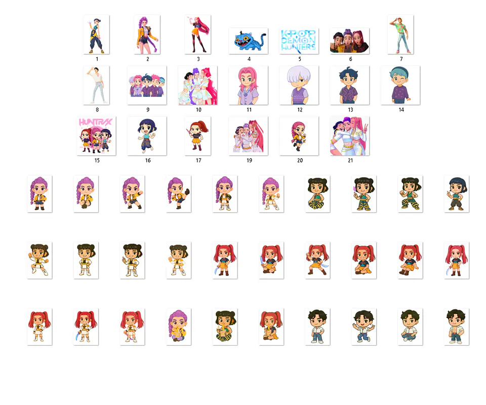 Kit digital kpop png clipart, papel digital 2