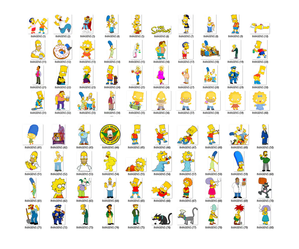 Kit digital simpsons png clipart, papel digital 2
