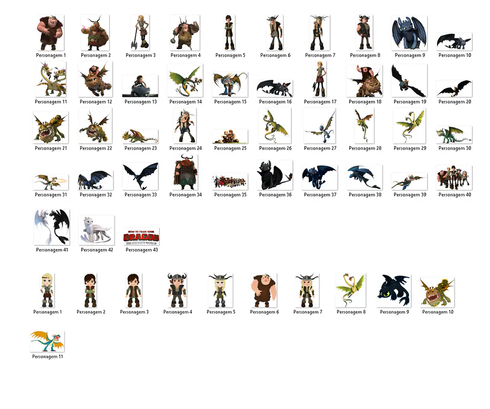 Kit digital como treinar seu dragão png clipart, papel digital 2