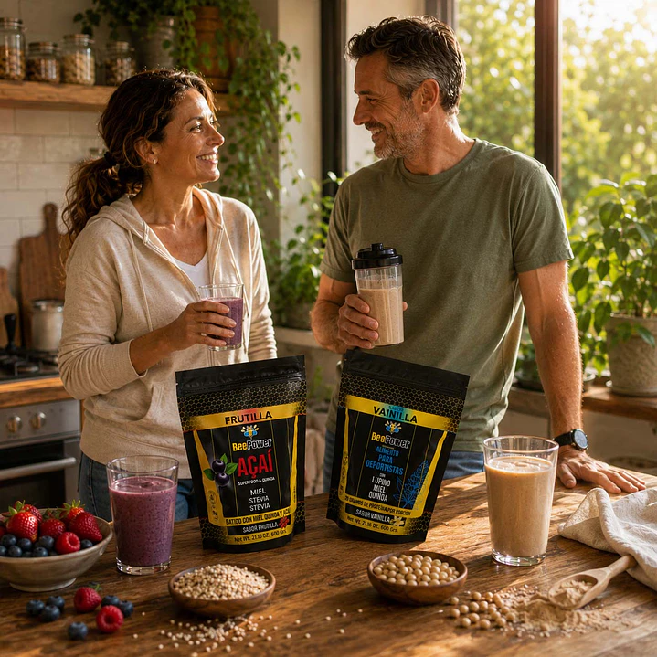 <b>Dos formas naturales de nutrir tu día. Açaí Quinoa Shake + Plant Protein para una rutina de bienestar completa</b> 1