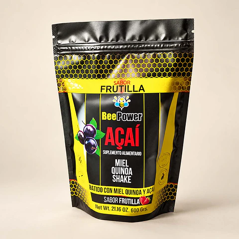 <b>AÇAÍ QUINOA SHAKE.</b>  Antioxidantes, energía estable y buena nutrición para todos los días