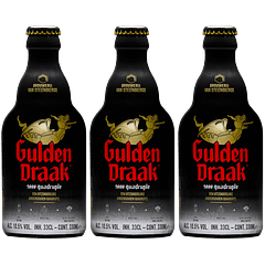 3x Gulden Draak Quadruple 9000 botella 330cc