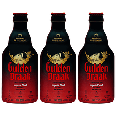 3x Gulden Draak Imperial Stout botella 330cc