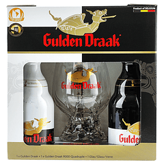 Pack Regalo Gulden Draak Copa + 2 botellas 330cc