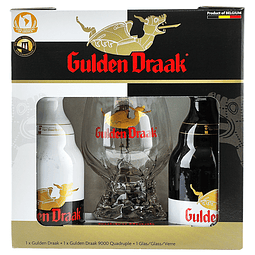 Pack Regalo Gulden Draak Copa + 2 botellas 330cc - Beer Square