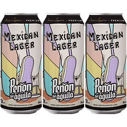 3x Peñón del Águila Mexican Lager lata 473cc - Beer Square