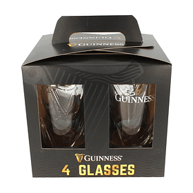 Guinness Set 4 Vasos Pinta Official Merchandise