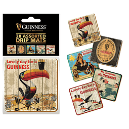 Guinness Set 20 Posavasos Heritage Advertising  Official Merchandise