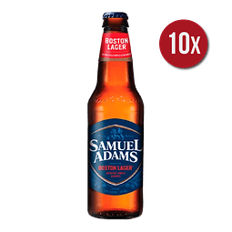 10x Samuel Adams Boston Lager botella 330cc  